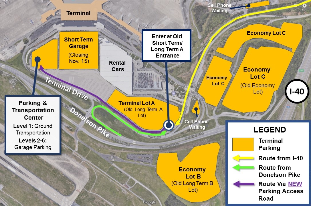 Yul Parking Map   Parking Map 11052018 